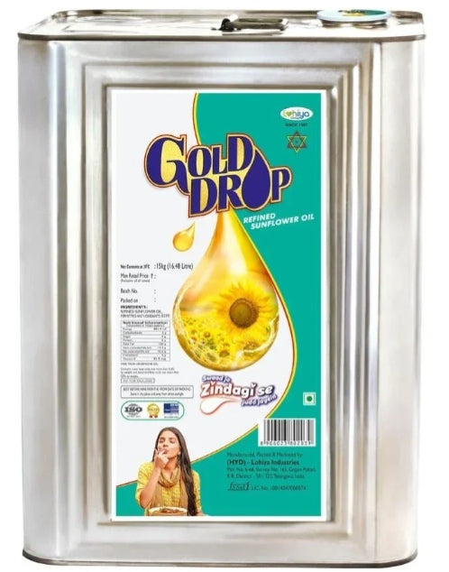 Gold Drop Refined Sunflower Oil 10Ltr